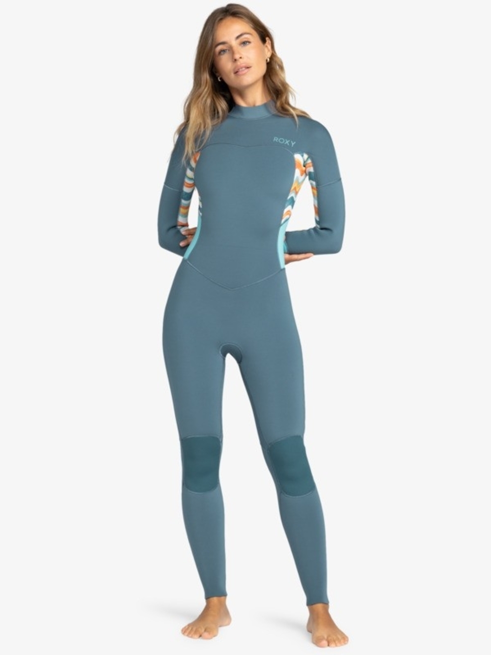 3/2mm Swell Series 2022
Women Blue Back Zip Wetsuit